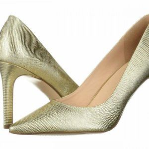 Naturalizer 27 Edit Alanna pointy toe pumps heels 7.5 M golden *NEW IN BOX NIB*